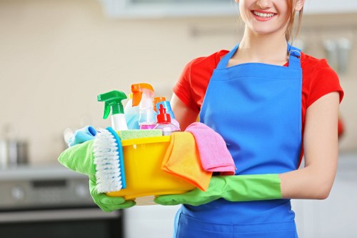Professional end of tenancy cleaning in a kitchen