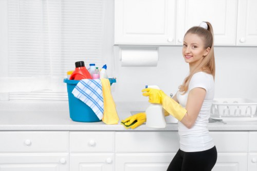 Professional janitorial services for a retail and hospitality space