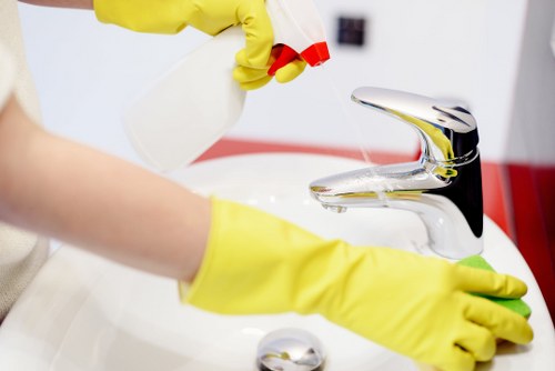 Mattress cleaning process with vacuuming and fresh bedding