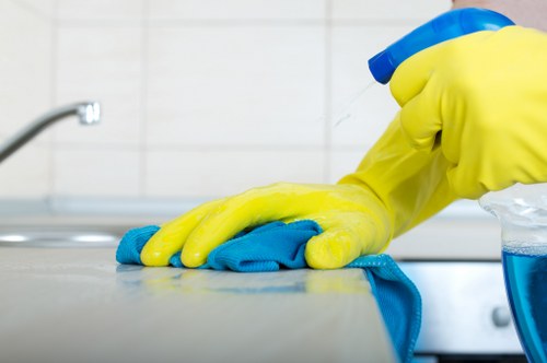 Cleaning tools and supplies used for efficient Airbnb turnover service